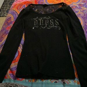 Guess black long sleeve